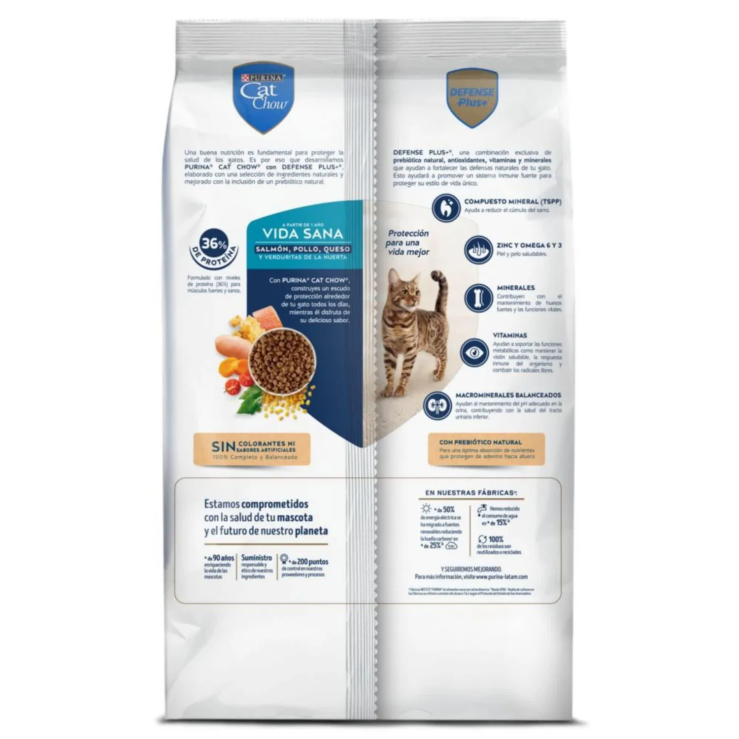 Comida Seca Para Gato Vida Sana Cat Chow 3kg