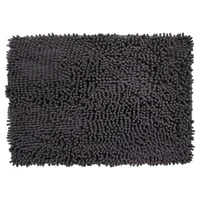 Tapete Para Baño Shaggy 43x61 Cm Elite Gris