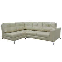 Sofá Esquinero Persa Izquierdo Ecocuero Beige