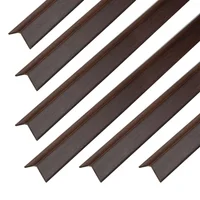Esquinero En Pvc  2x2cm 2.4m 10 Unidades Wengue Marmolizado