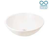 Lavamanos Spazio II Vessel sin desagüe Bone Corona