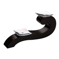 Candelabro Madera Caracol X2