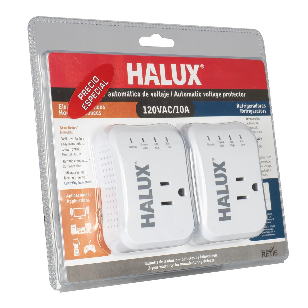 HOMEPRO - Kit Protector Voltaje Neveras + Multimatic 120VAC/10A (1200W)