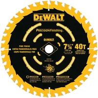 Disco Madera 7-1/4 40 Dientes Precision Ref DW3194