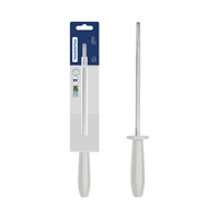 Afilador Premium Blanco con Alma de Acero al Carbono Revestida de Cromo Duro y Mango de Plástico Blanco 20cm Tramontina