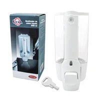 Combo Dispensador De Jabón Líquido Plástico Blanco 350 Ml De 19X9 Cm X 3 Unidades