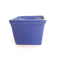 Matera Cerámica Cuadrado Clásico Cactus 7x7x7cm Azul