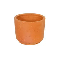 Matera Arcilla Cilíndrica Torno Liso 19x17x19cm Terracota