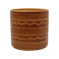 Matera Arcilla Cónica Ladrillada 35x35x35cm Terracota