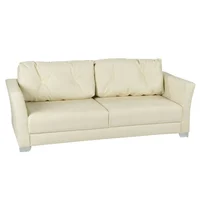 Sofá 3 Puestos Arcadia Ecocuero Beige