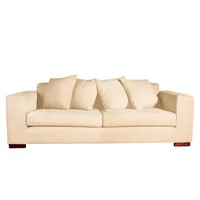 Sofá 3 Puestos Solano Tela Beige