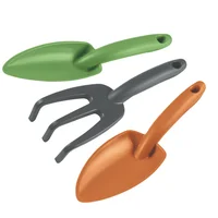 Set De 3 Herramientas Para Jardín Pala ancha + Pala angosta + Cultivador Tramontina