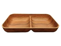 Plato 2 Divisiones 13.3X23.8cm Wooden