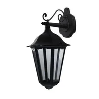 Farol Pared 1 Luz  E27 Negro Aluminio Belfast Bristol