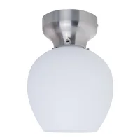 Plafon Globo 17 Cm 1 Luz E27 Niquel