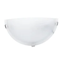 Aplique Alabastro 30 Cm 1 Luz E27 Blanco Vidrio Casa Bonita