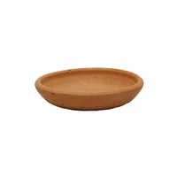 Plato Para Matera Cerámica Redondo 4x18cm Terracota