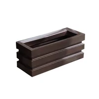 Matera Plástica Rectangular Praga 79x30x34cm Café