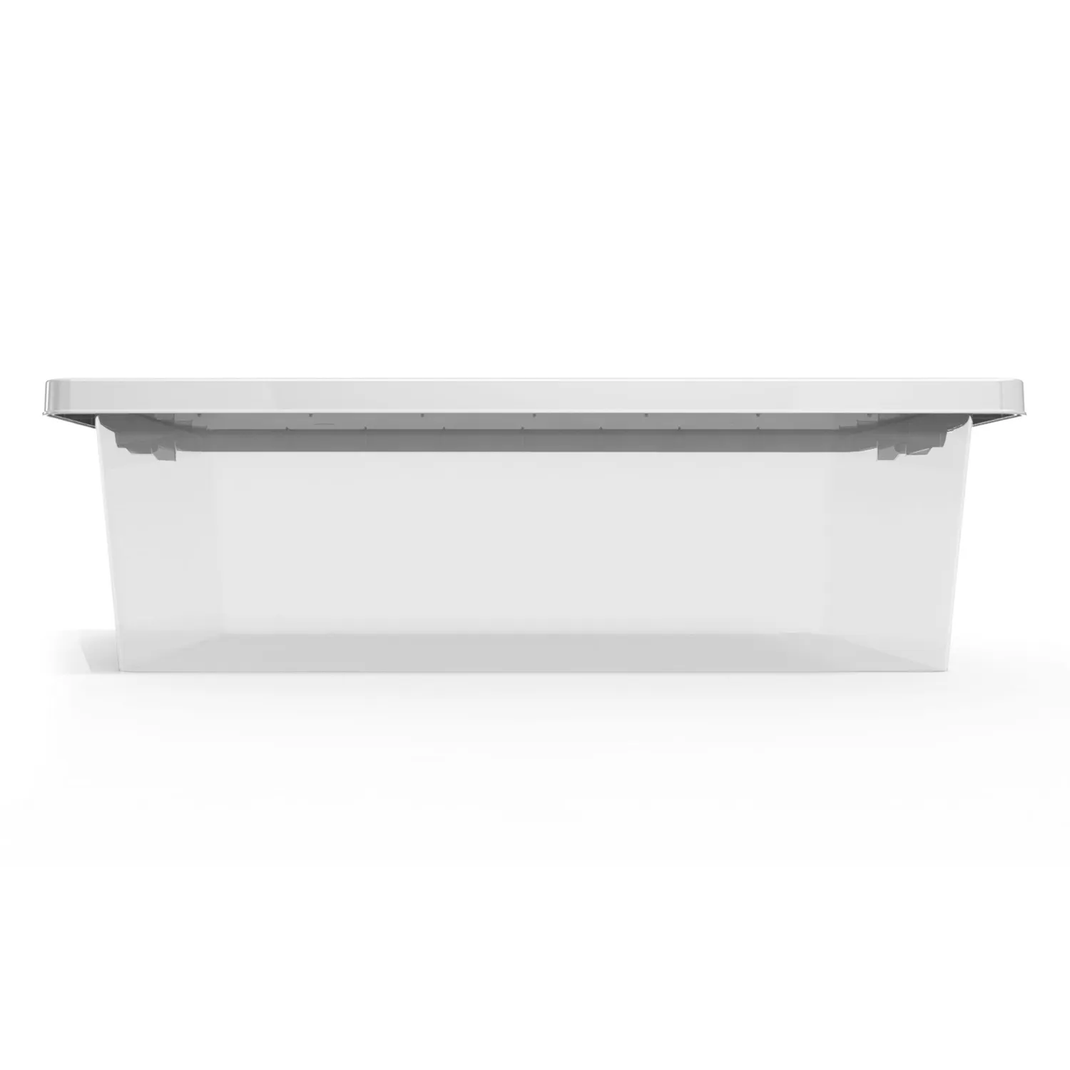 Caja Plástica Con Tapa 37lt  62X21X47.5 cm Transparente Estra