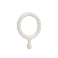 Set de 6 Argollas Española 25 Mm Blanca