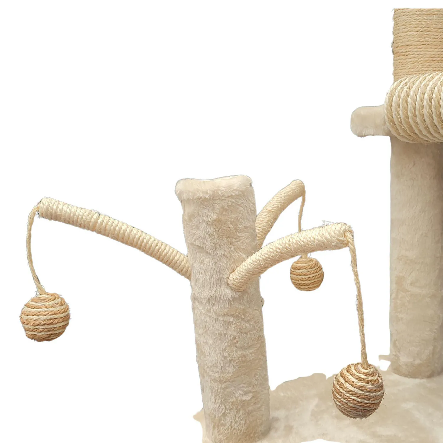 Gimnasio para gato 4 niveles 120x40cm beige pet center 3