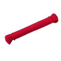 Cordel Nylon Trenzado Rojo 4 mm x 20 m Fixser