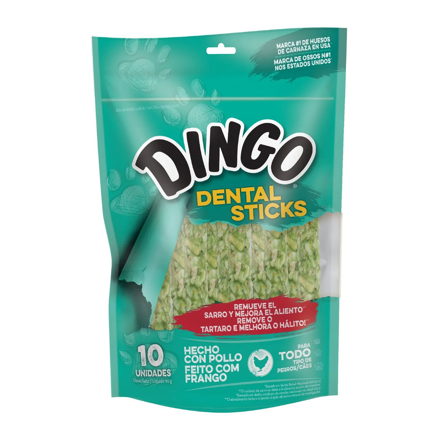 Snack Para Perro Cabanos Dental Stick Dingo X10und