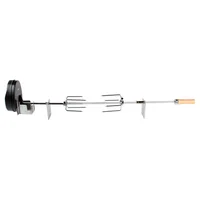 Kit Rosticero Eléctrico Para Asador Acero 35x13 Cm