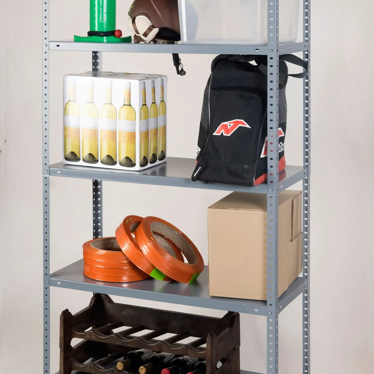 FIXSER - Estantería Metal con Tornillos 180x90x30 cm 5 Niveles Blanco