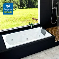 Hidromasaje Calima 152X80 Cm Con Cascada Pequeña - Blanco