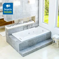 Hidromasaje Qatar 180X100 Blanco C2-Kt-Cg-M15