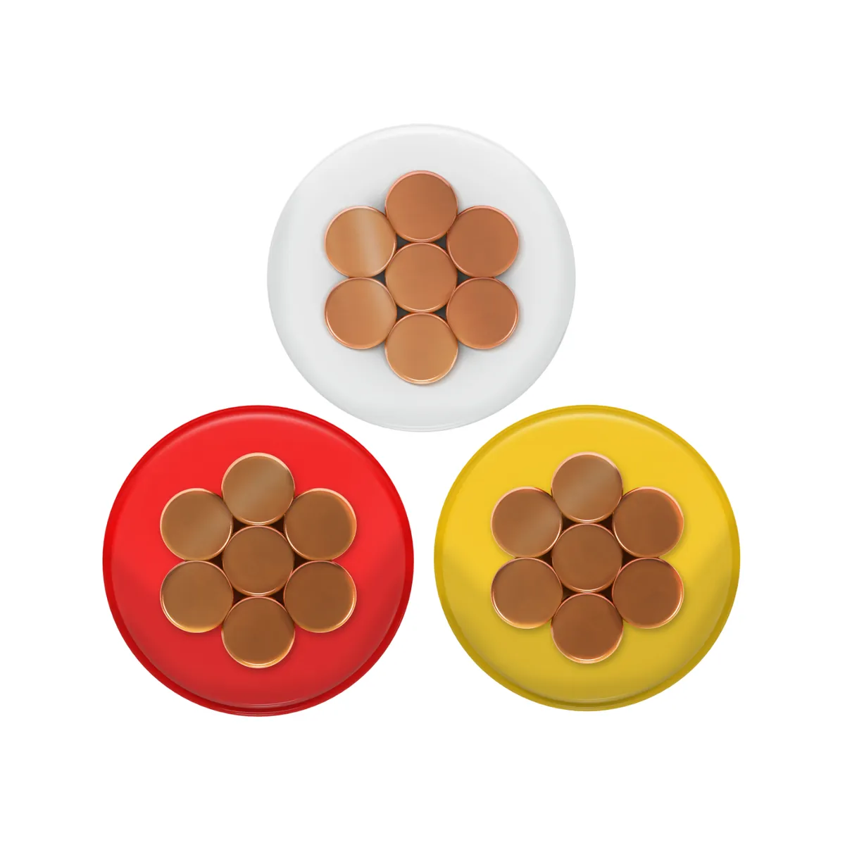 CENTELSA BY NEXANS - Propack 3 Rollos De Cable #12 X 100M Amarillo, Blanco Y Rojo