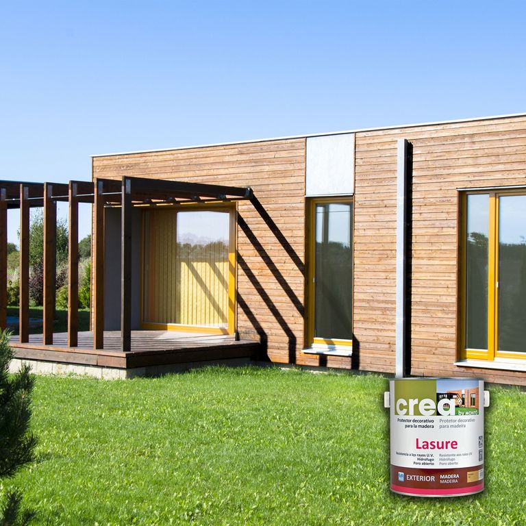 Barniz Poro Abierto para Madera Base Agua Interior/Exterior Incolo Crea ...