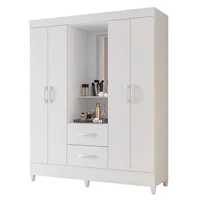 Closet Armario Mobi 181X147X47 Espejo Blanco