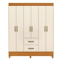 Closet Armario Mobi 181X147X47 Café Beige