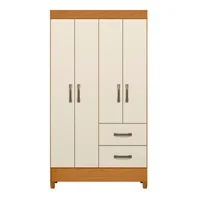Closet Armario Mobi 181X98X47 Café Beige