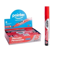 Marcador Permanente Rojo Display X12