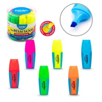 Mini Resaltador Biselado Cols Surtido Displ X12