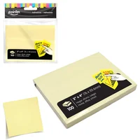 Notas Adhesivas 3pg X4pg Amarillo Crema 100pzas