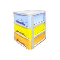 Mueble Gavetero X3 Gris Pastel Colores