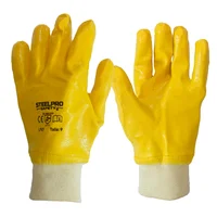 Paquete Por 6 Pares Guante Nitri Supervisor Amarillo T9 Steelpro