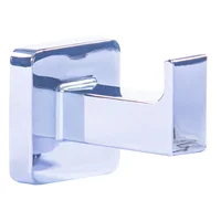 Perchero para Baño Sencilla Cromada Plateada Lucca