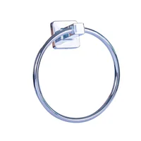 Toallero para Baño Aro Acero Inox Cromado Lucca