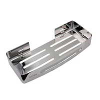 Repisa para Baño En Acero Rectangular Plateada