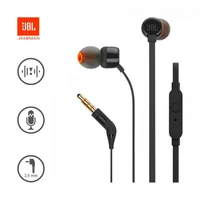Audífonos JBL T110 Negros Originales con Micrófono 3.5 mm