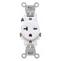 Tomacorriente Sencillo Leviton 05821-W 20A 250V Nema 6-20R