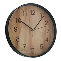 Reloj Basico Metal 30x30 cm Café Austin