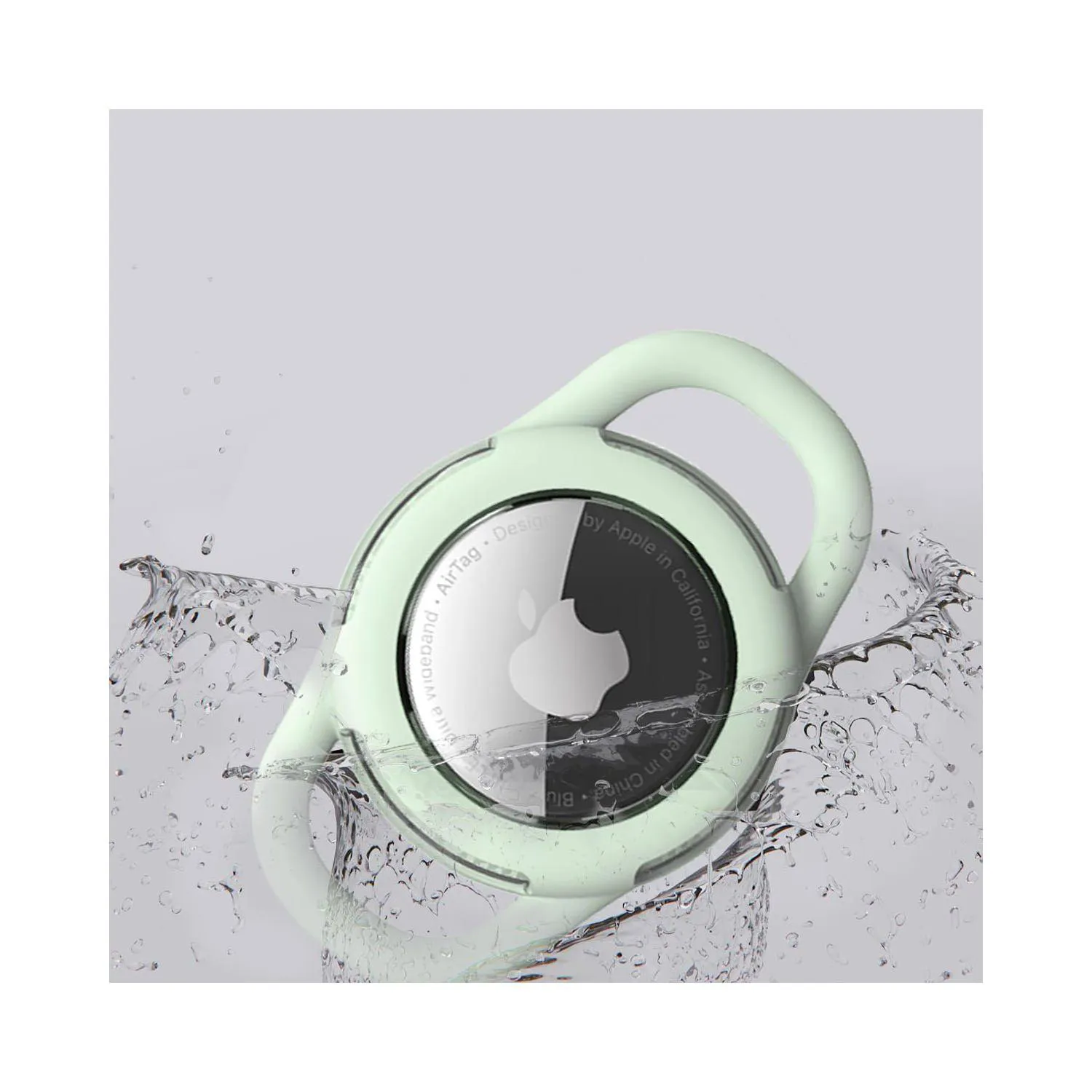 Soporte airtag para collar de perro silicona y abs duradero 3