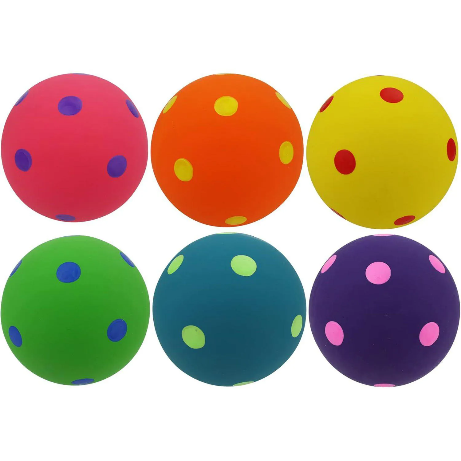 Bola De Juguete Para Perros Multipet Con Diseño De Lunares Y Sonido Divertido