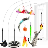 Juguete Interactivos Para Gatos Con Ventosa Que Estimulan El Juego Activo